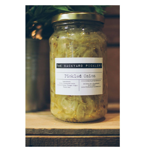 Pickled Onions (390g) The Backyard Picklery , Grocery-Condiments - HFM, Harris Farm Markets
