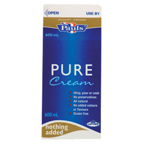 Pauls Pure Cream 600ml , Frdg2-Dairy - HFM, Harris Farm Markets

