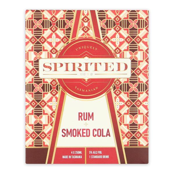 Spirited Sparkling Rum and Smoked Cola Can 4 x 250ml