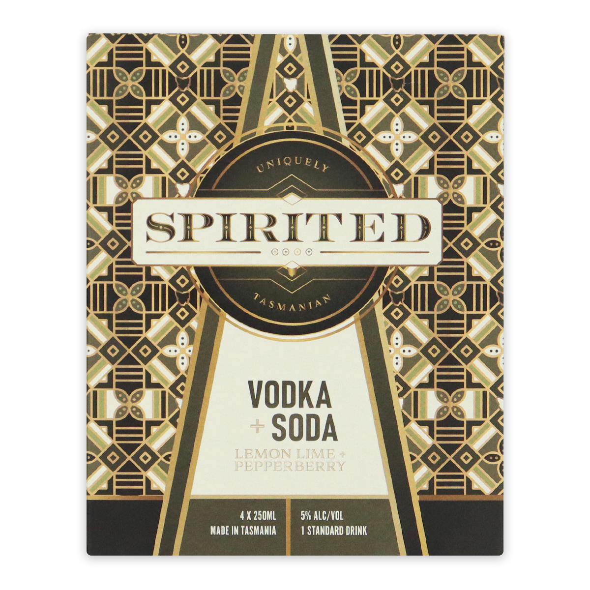 Spirited Sparkling Vodka Soda Can 4 x 250ml