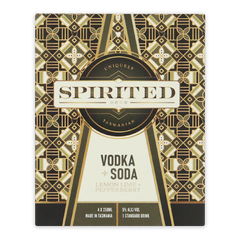 Spirited Sparkling Vodka Soda Can 4 x 250ml