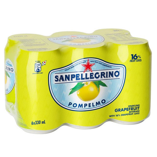 San Pellegrino Can Pompelmo 6 X 330ml , Grocery-Drinks - HFM, Harris Farm Markets
