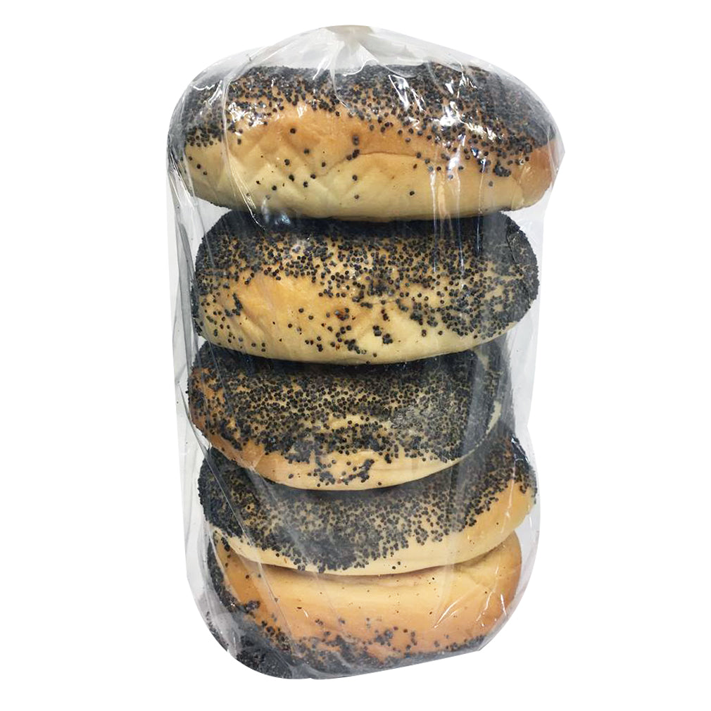 Glicks Poppy Seed Bagels x5
