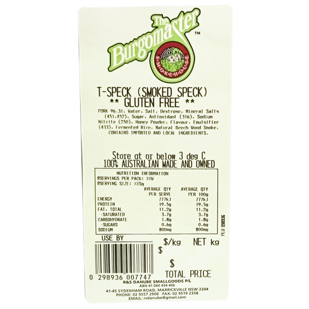 Pork Smoked Speck (200g-400g) Burgomaster , Frdg4-Deli - HFM, Harris Farm Markets
 - 3