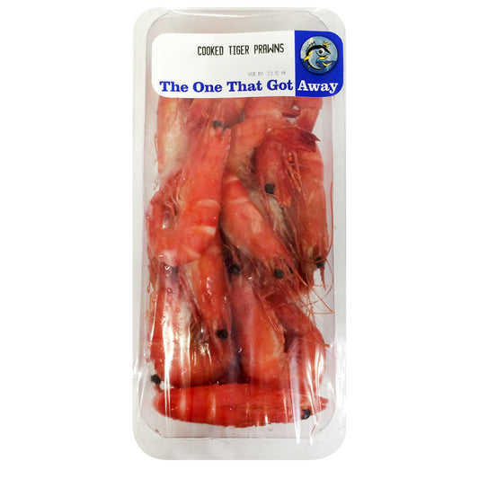 Prawns Tiger Cooked The One That Got Away 450-650g , Fish - HFM, Harris Farm Markets
