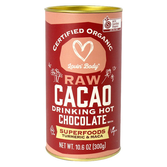 Lovin Body Organic Raw Cacao Drinking Hot Chocolate with Superfoods | Harris Farm Online