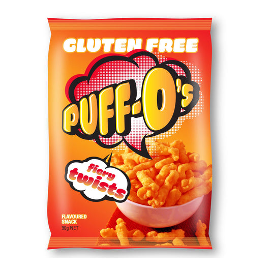 Puff Os Fiery Twist Cheese 90g , Grocery-Confection - HFM, Harris Farm Markets
