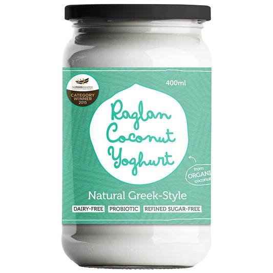 Raglan - Probiotic Coconut Yoghurt - Greek Style - Natural (400mL)