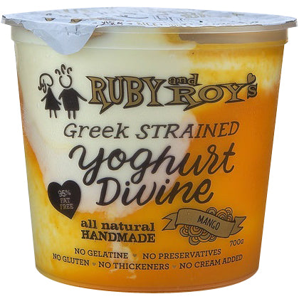 Ruby And Roys Mango Authentic Greek Yoghurt Divine 700g