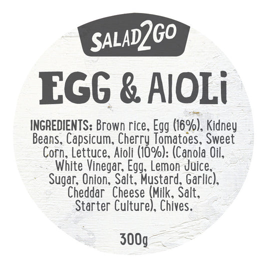 Harris Farm - Salad2Go - Egg Aioli (300g Jar)