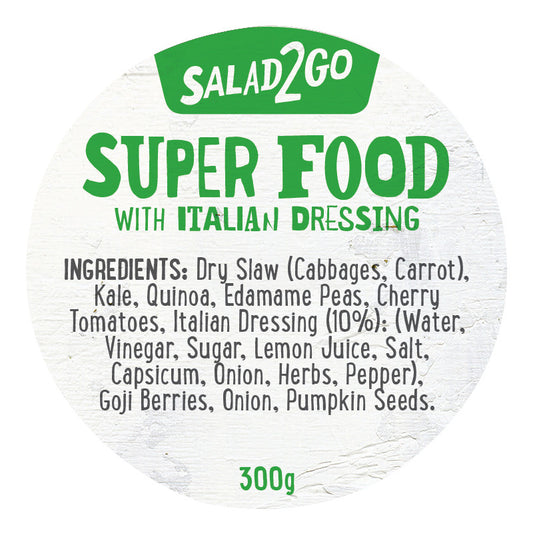 Harris Farm Salad2Go Super Food With Italian Dressing 300g
