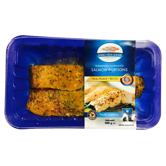 Salmon - Honey Mustard Skin On Prepacked (280g) SFS
