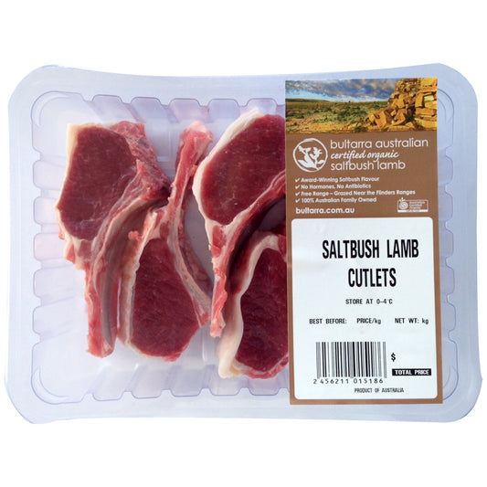 Lamb - Cutlet - Organic (320-450g) Saltbush