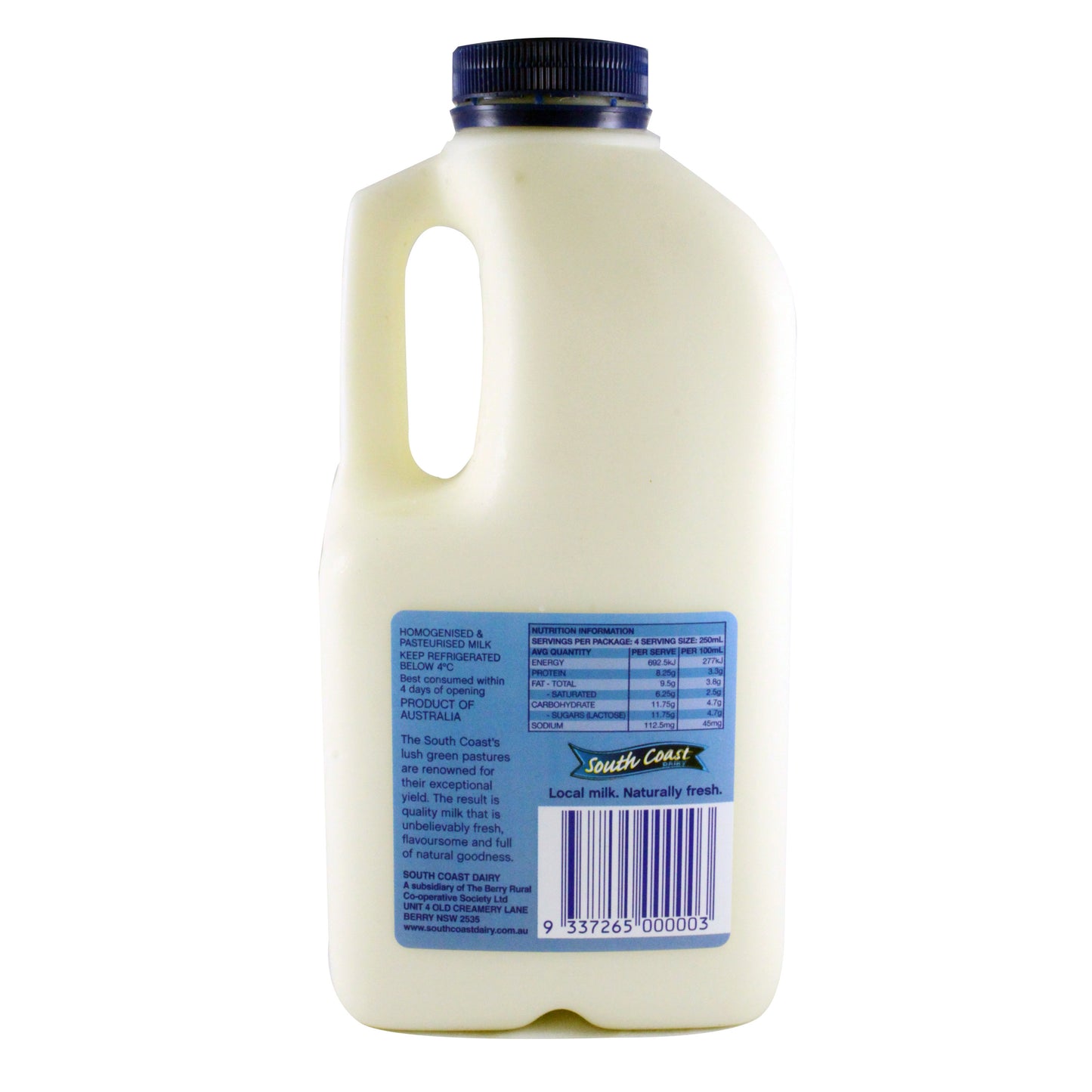 South Coast Dairy Full Cream Milk 1L | Harris Farm Online