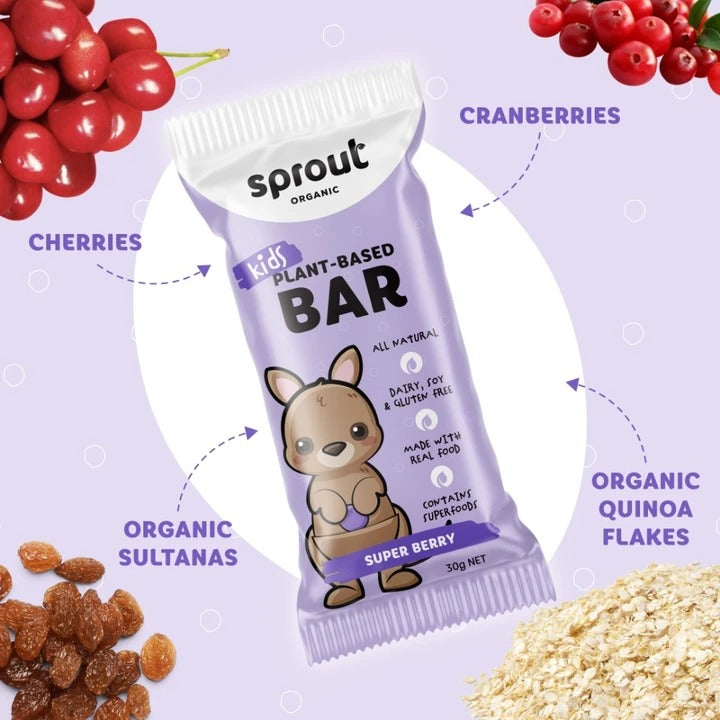 Sprout Organic Plant-based Super Berry Bar | Harris Farm Online