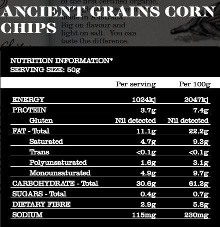 Thomas Chipman - Corn Chips - Ancient Grains G/F (200g)