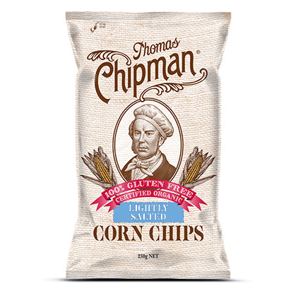 Thomas Chipman - Corn Chips - Lightly Salt G/F (230g)