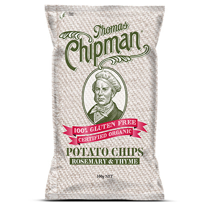 Thomas Chipman - Potato Chips - Rosemary & Thyme G/F (100g)