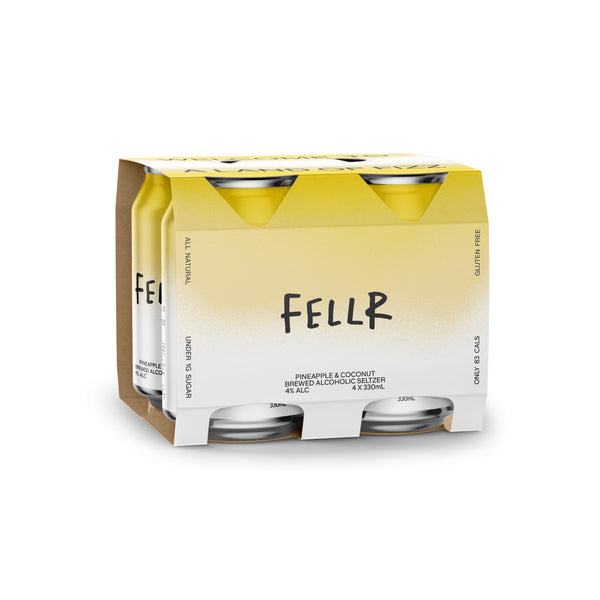 Fellr Pine Coconut Seltzer 4x330mL