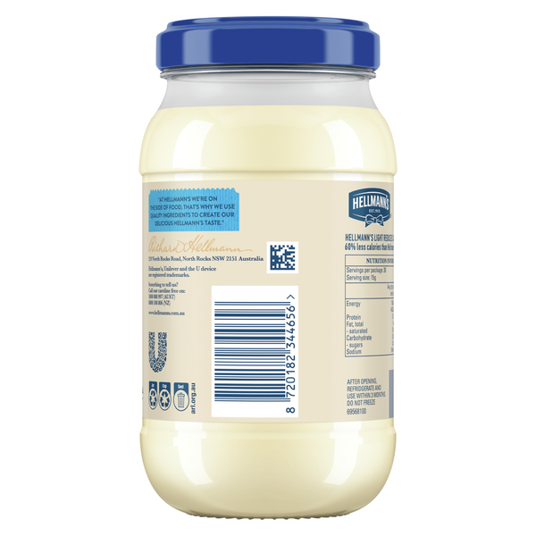 Hellmann's Light Mayonnaise Jar 400g