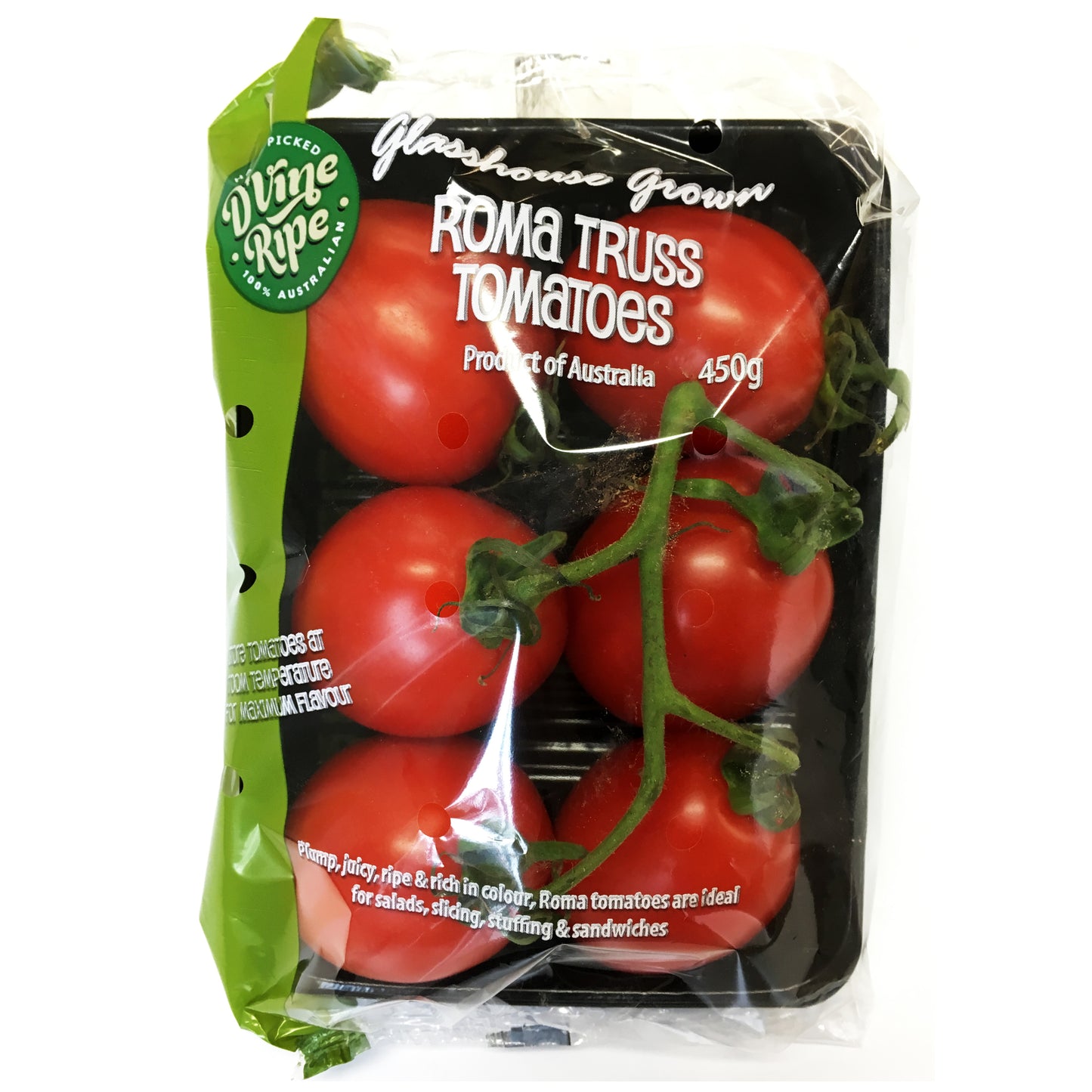Tomato Roma Truss 450g