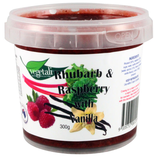 Vegetali - Dessert Rhubarb & Raspberry with Vanilla (300g)