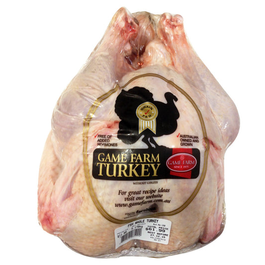 Turkey Whole Game Farm 3.4kg-6.2kg , Frdg5-Meat - HFM, Harris Farm Markets
