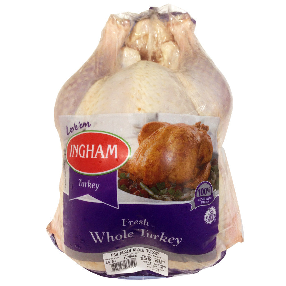 Turkey Whole Ingham 6-7kg size 60 , Frdg5-Meat - HFM, Harris Farm Markets
