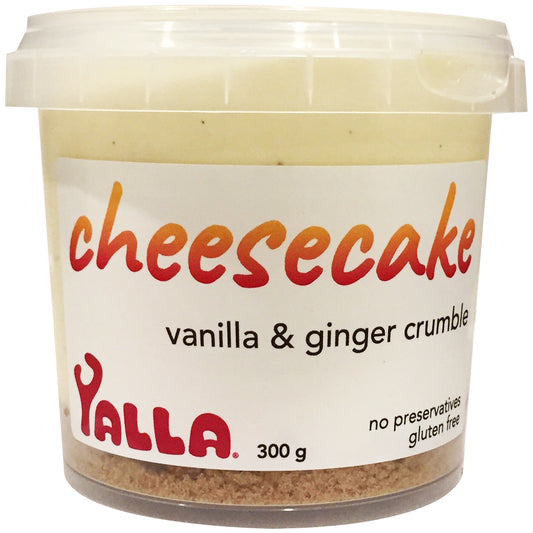 Yalla Vanilla and Ginger Crumble Cheesecake 300g