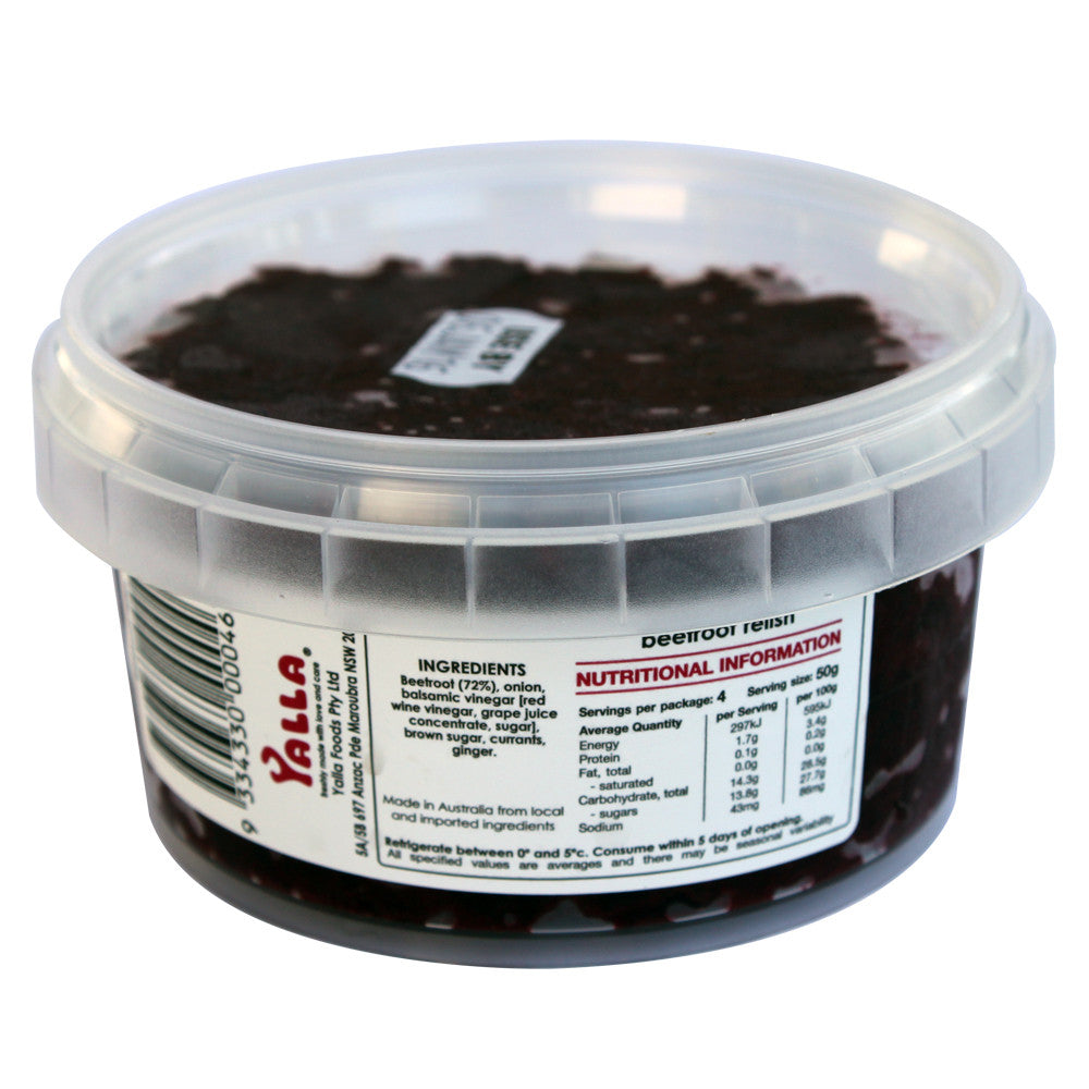 Yalla Beetroot Relish 240g , Frdg1-Antipasti - HFM, Harris Farm Markets
 - 2