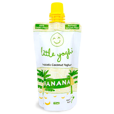 Little Yoghi - Probiotic Coconut Yoghurt - Banana Pouch (75ml)
