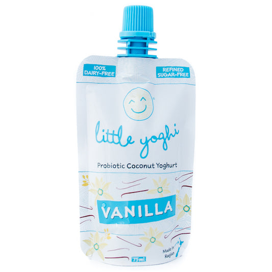 Little Yoghi - Probiotic Coconut Yoghurt - Vanilla Pouch (75ml)
