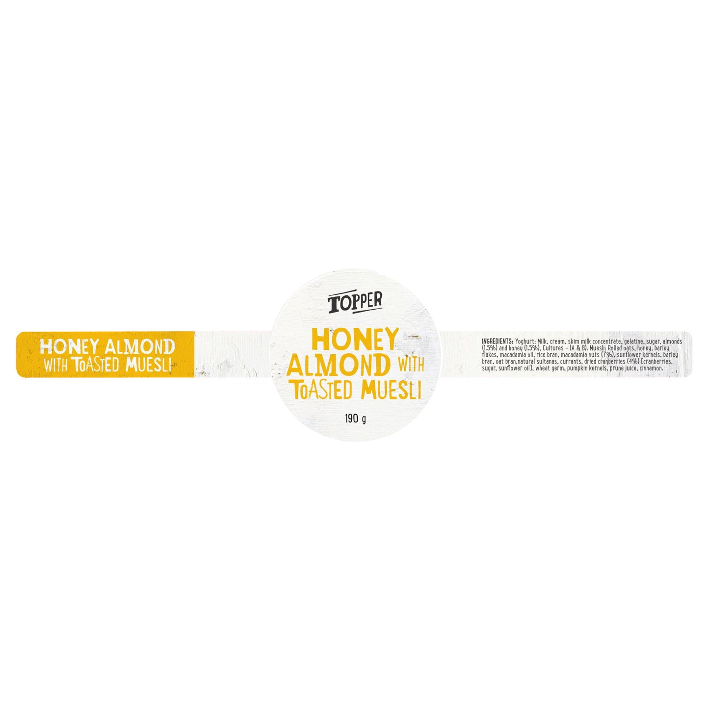 Harris Farm - Yoghurt Topper - Honey Almond Cran Macada Muesli (190g)