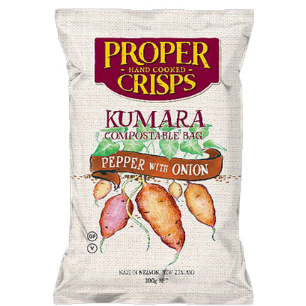 Proper Crisps Pepper with Onion Kumara Chips | Harris Farm Online