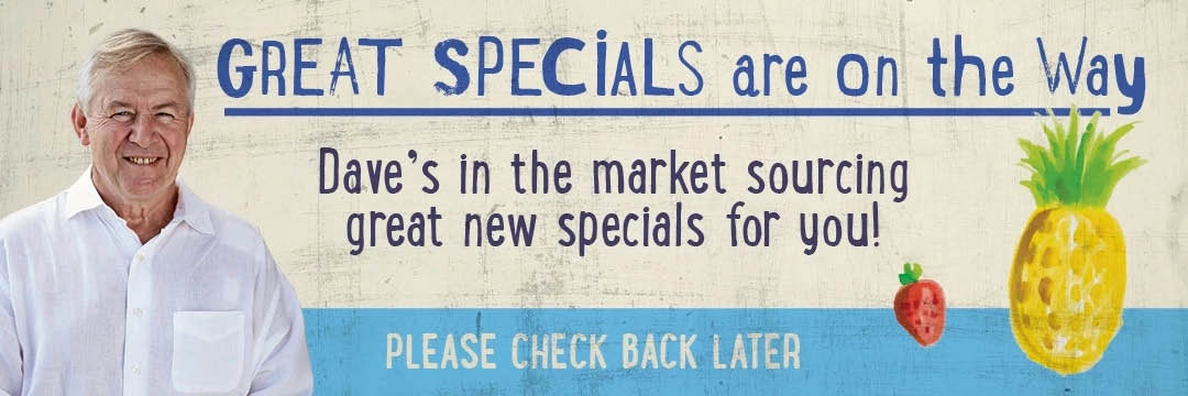 Weekly specials coming soon